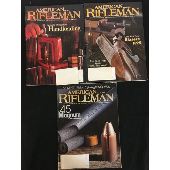 American Rifleman Magazine Lot of 6 Issues from 2001 - Picture 2 of 2